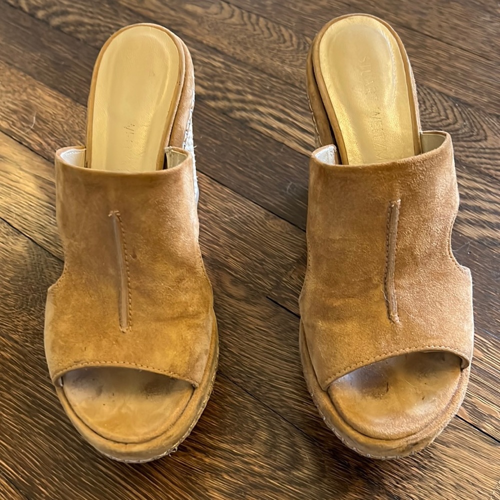 Stuart weitzman platform sandals. Suede